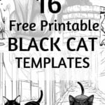 Free printable Black Cat Templates