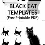 Free printable Black Cat Templates