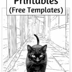 Free printable Black Cat Templates