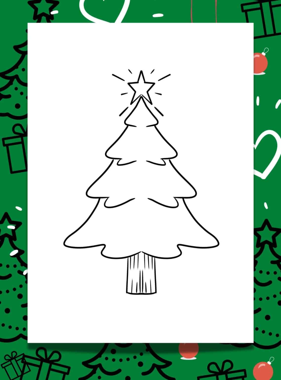 5 x Christmas Tree Printable Free Templates - Artsydee - Drawing ...