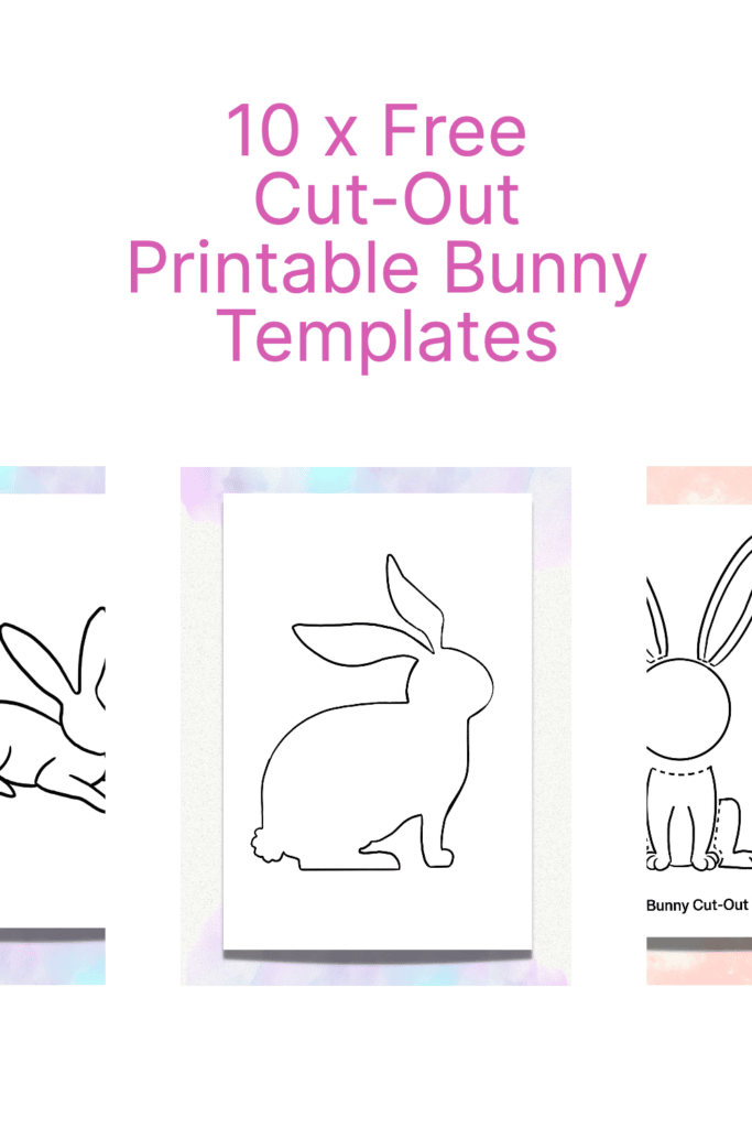 Looking for a Cut Out Printable Bunny Template? 10 Cute Bunny Outlines ...