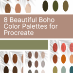 boho color palette for procreate