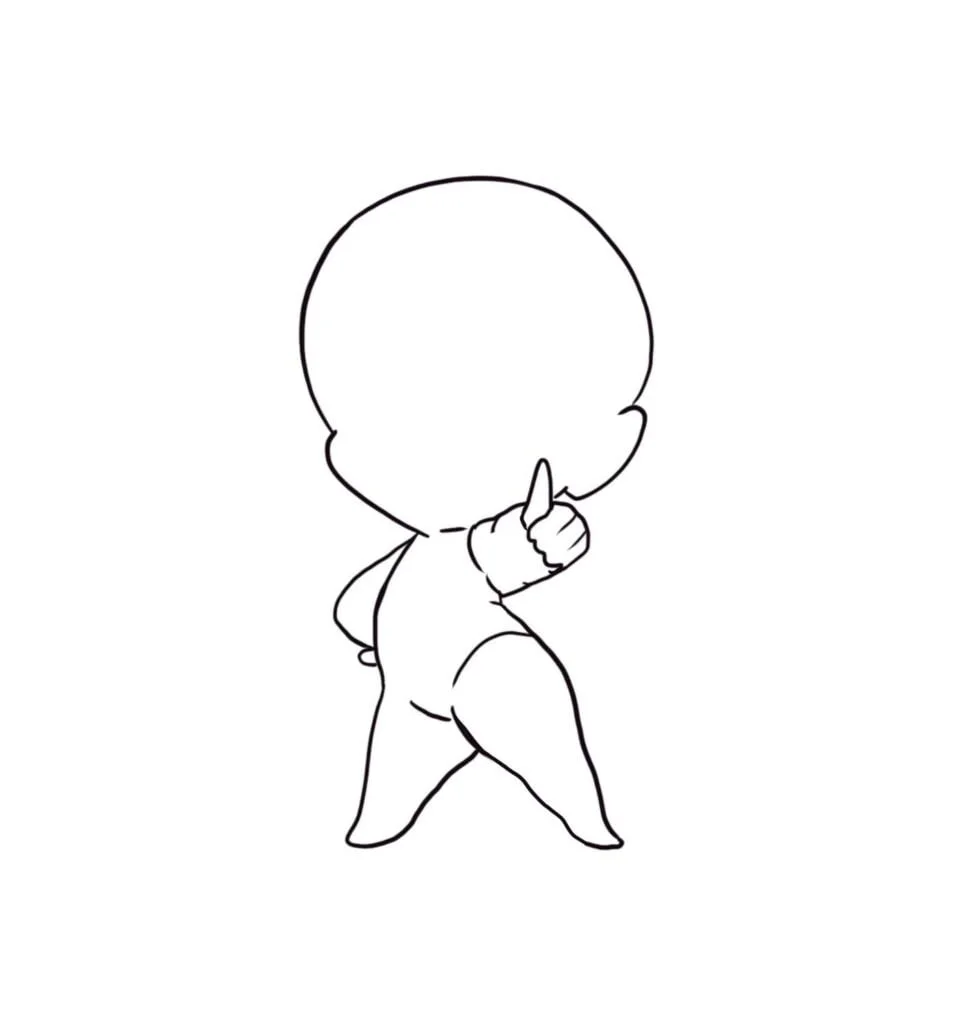 Drawing Pose Reference Chibi | TikTok