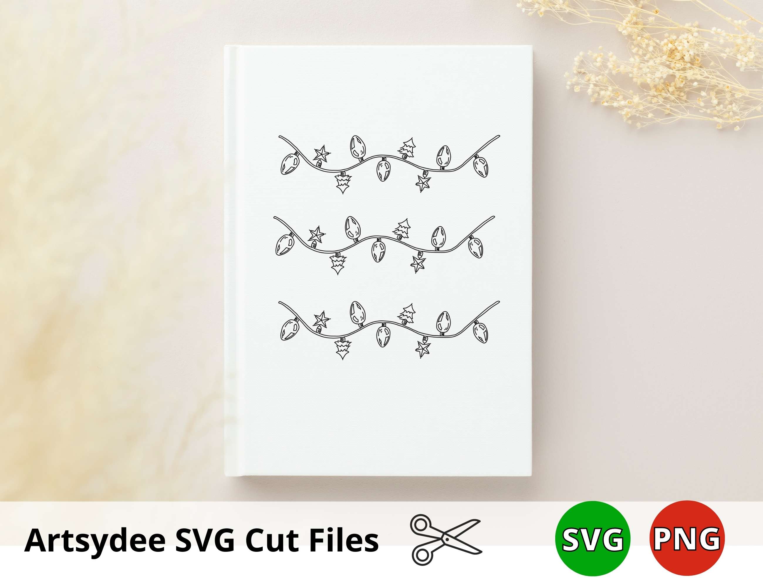 Free Christmas Lights SVG for Your Festive Arts & Crafts - Artsydee