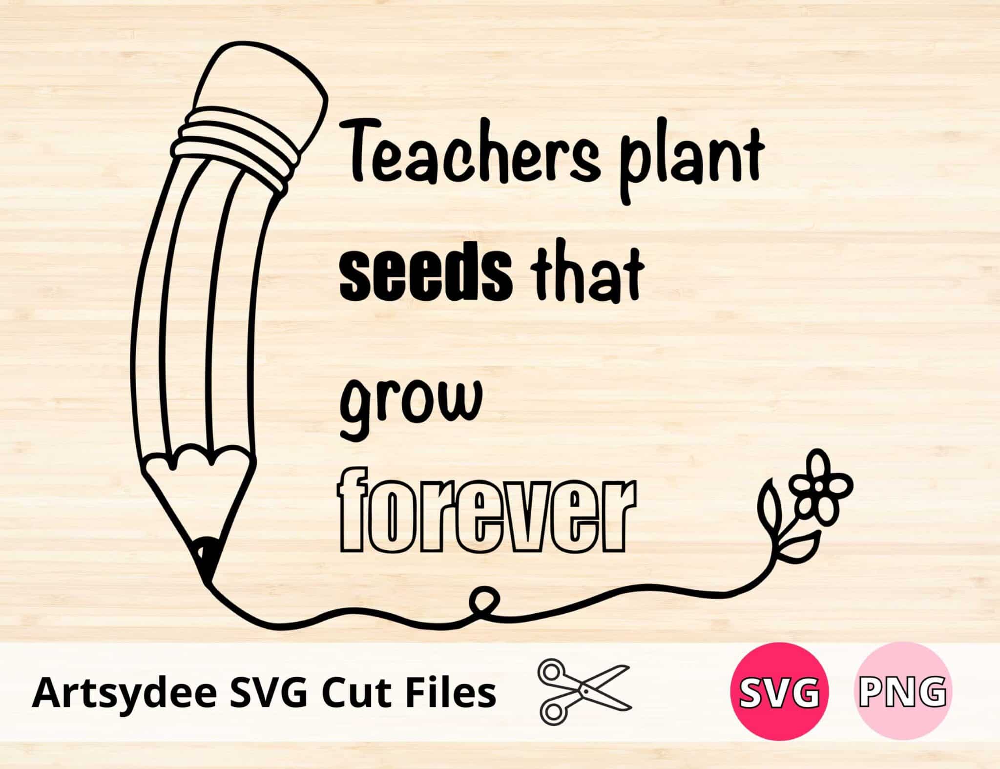 Teacher Pencil SVG Free - Artsydee - Drawing, Painting, Craft & Creativity