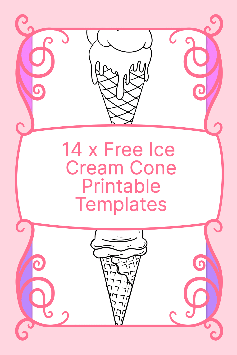 Get Creative With These 14 Free Ice Cream Cone Template Printables