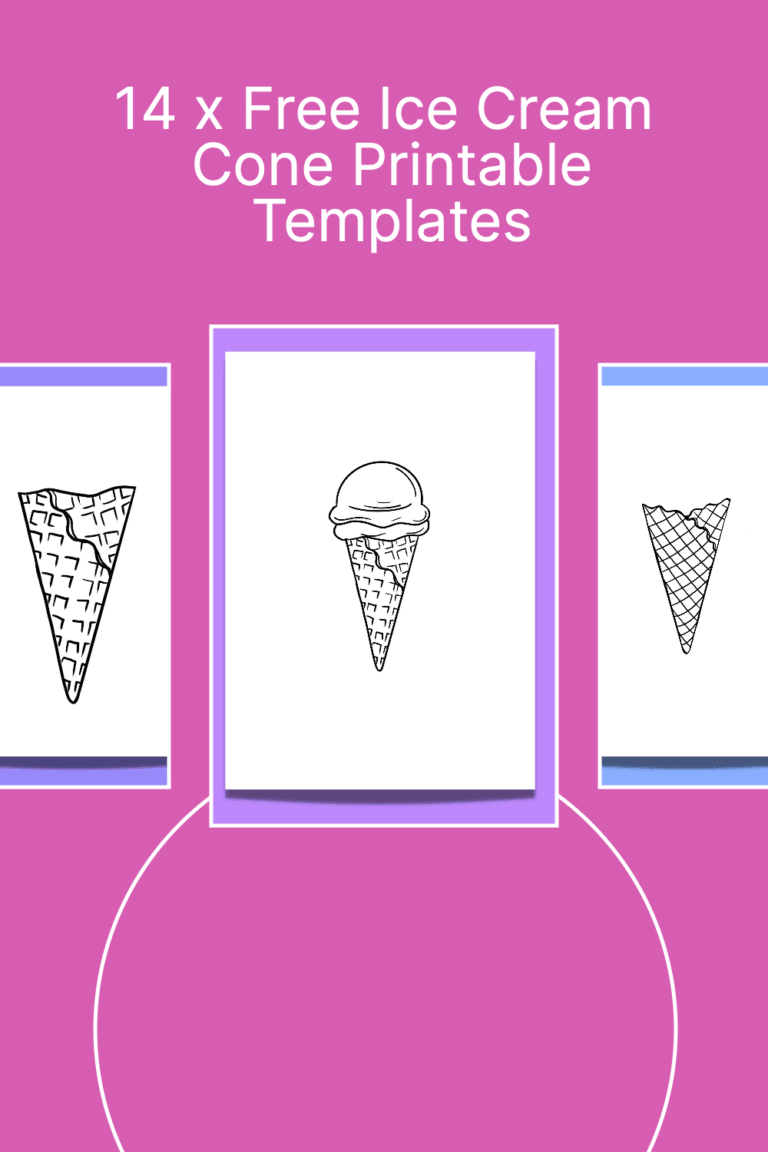 Get Creative with These 14 Free Ice Cream Cone Template Printables ...