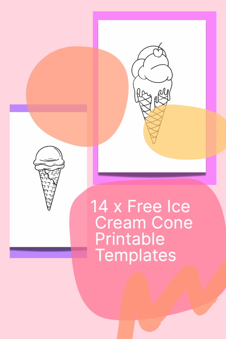 Get Creative with These 14 Free Ice Cream Cone Template Printables ...