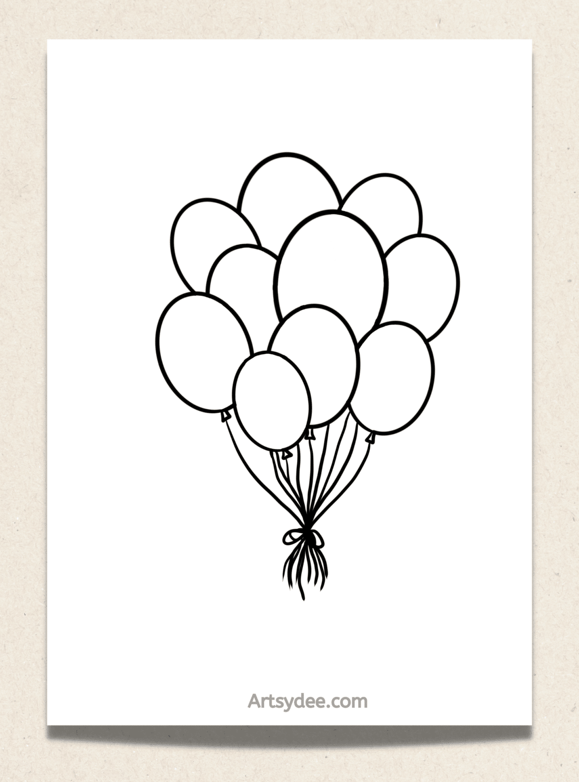 15 Balloon Template Printables (Free Templates) - Artsydee - Drawing ...