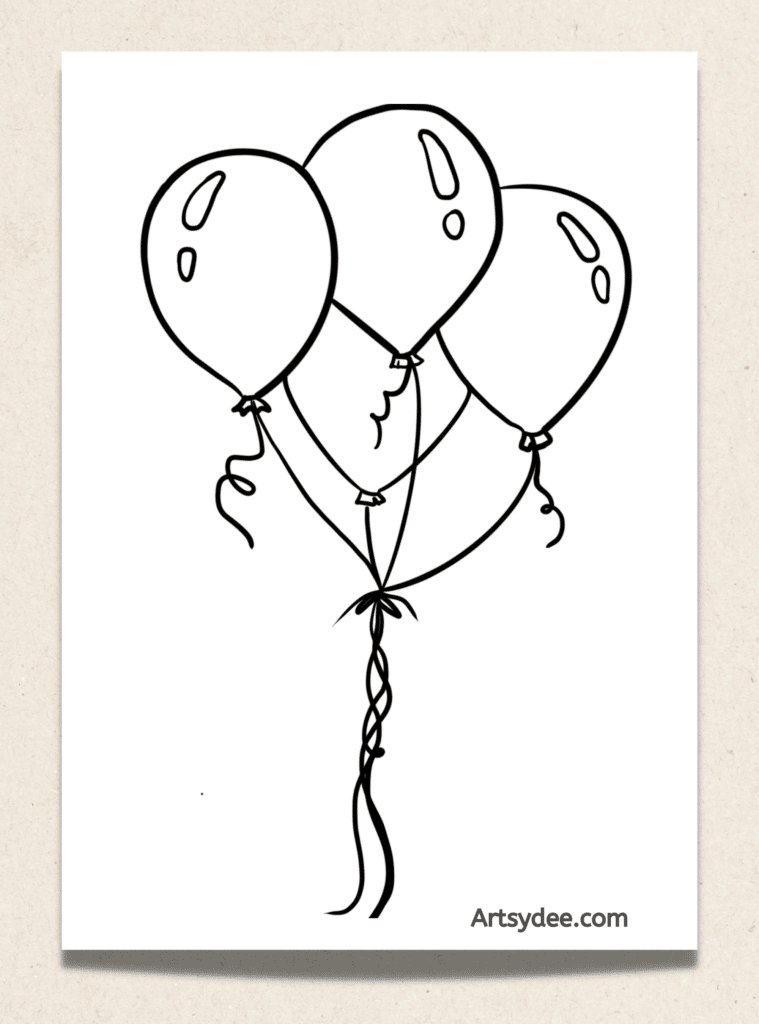 15 Balloon Template Printables (Free Templates) – Artsydee – Drawing ...