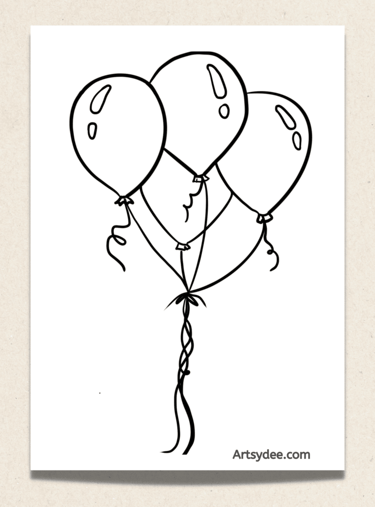 15 Balloon Template Printables (Free Templates) - Artsydee | Drawing ...