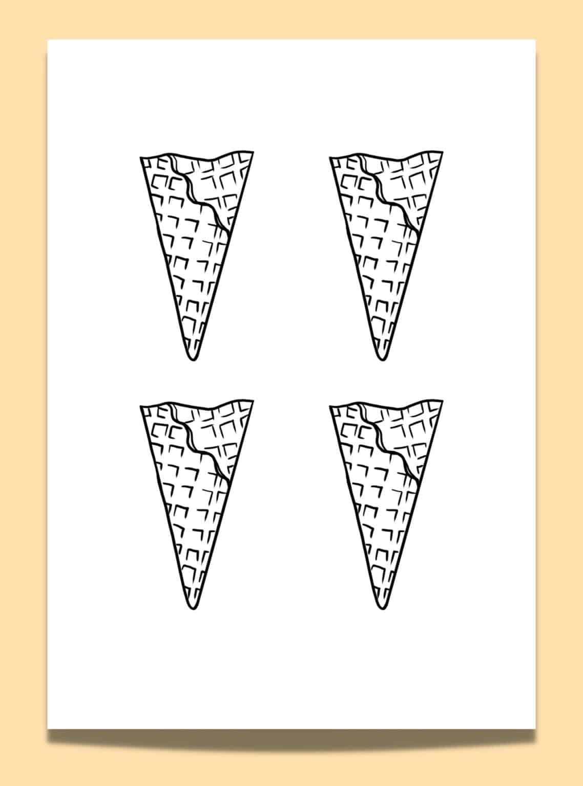 Get Creative With These 14 Free Ice Cream Cone Template Printables