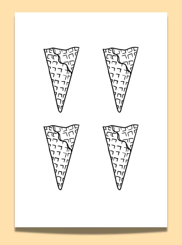 Get Creative With These 14 Free Ice Cream Cone Template Printables