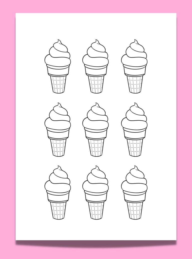 Get Creative With These 14 Free Ice Cream Cone Template Printables