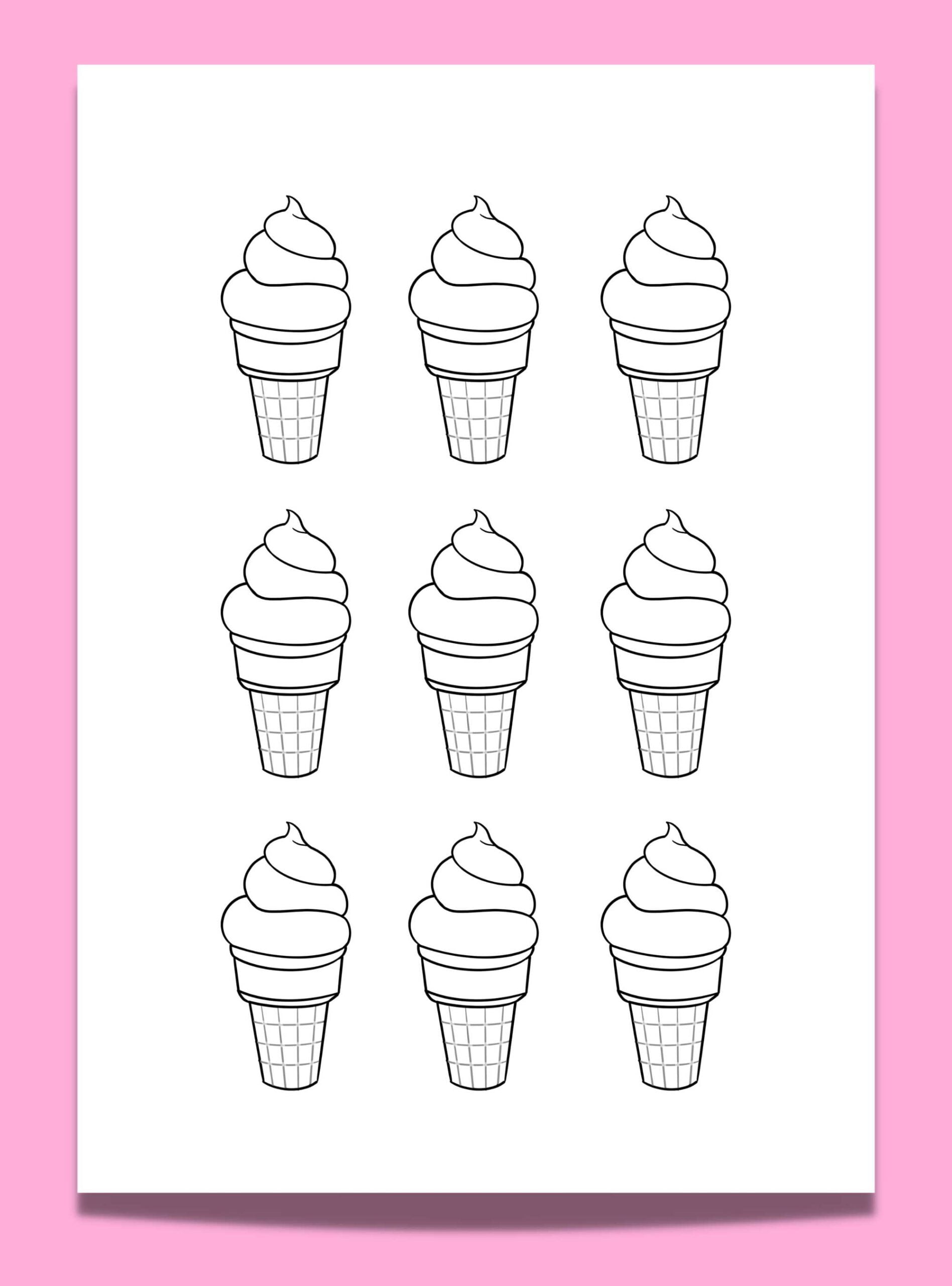 Get Creative With These 14 Free Ice Cream Cone Template Printables