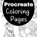 free procreate coloring pages