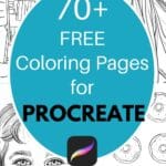 free procreate coloring pages