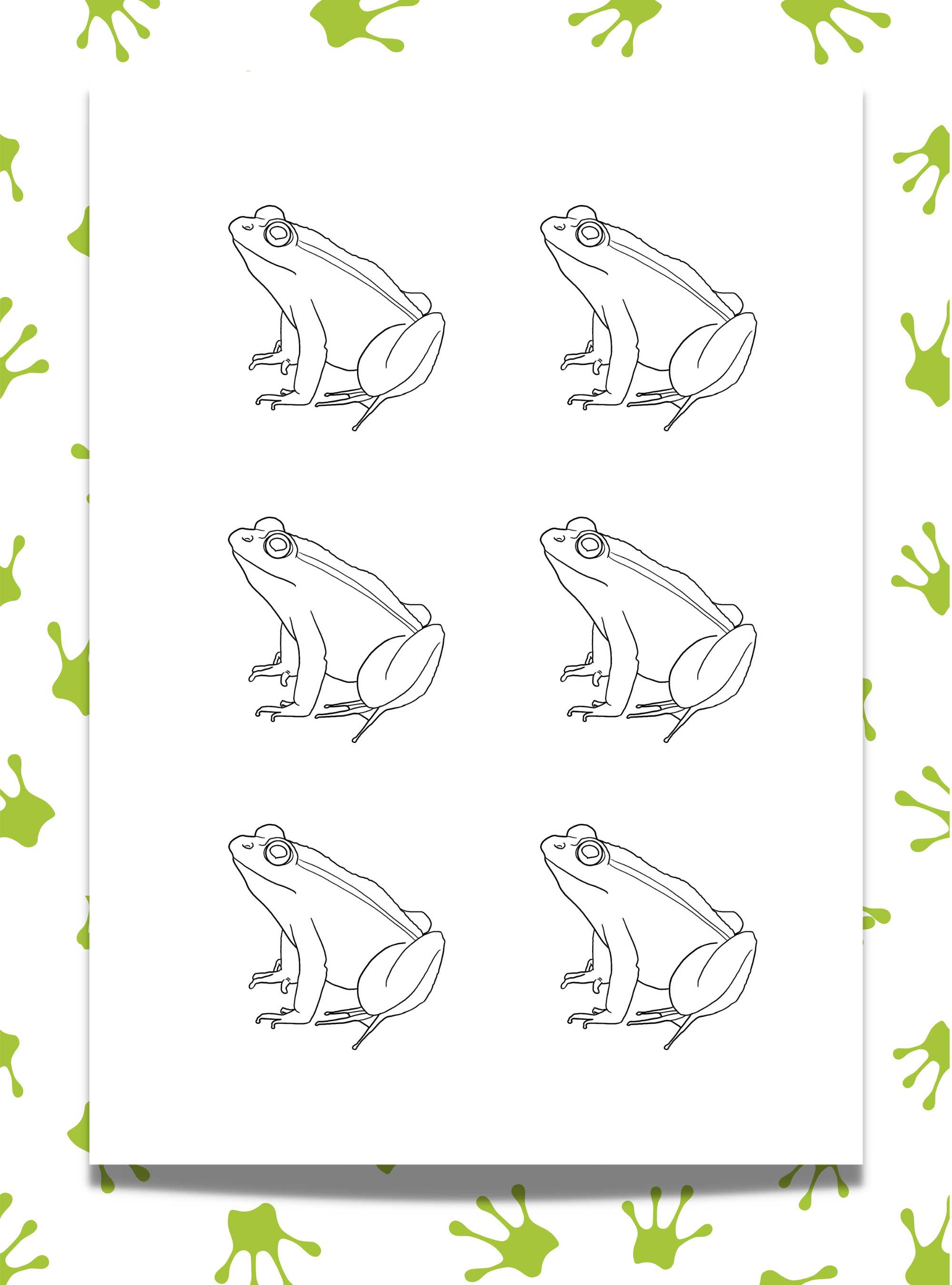 Looking for a frog printable template? 3 Frog Designs for Your Arts ...