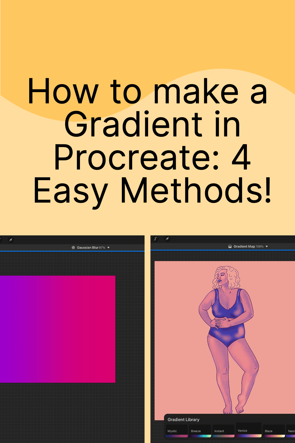 How to Make a Gradient in Procreate: 4 Easy Methods! - Artsydee 