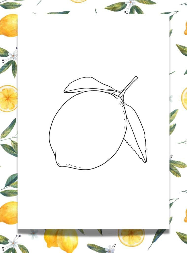 6 FREE FRUITY Lemon Template Printables Artsydee Drawing, Painting