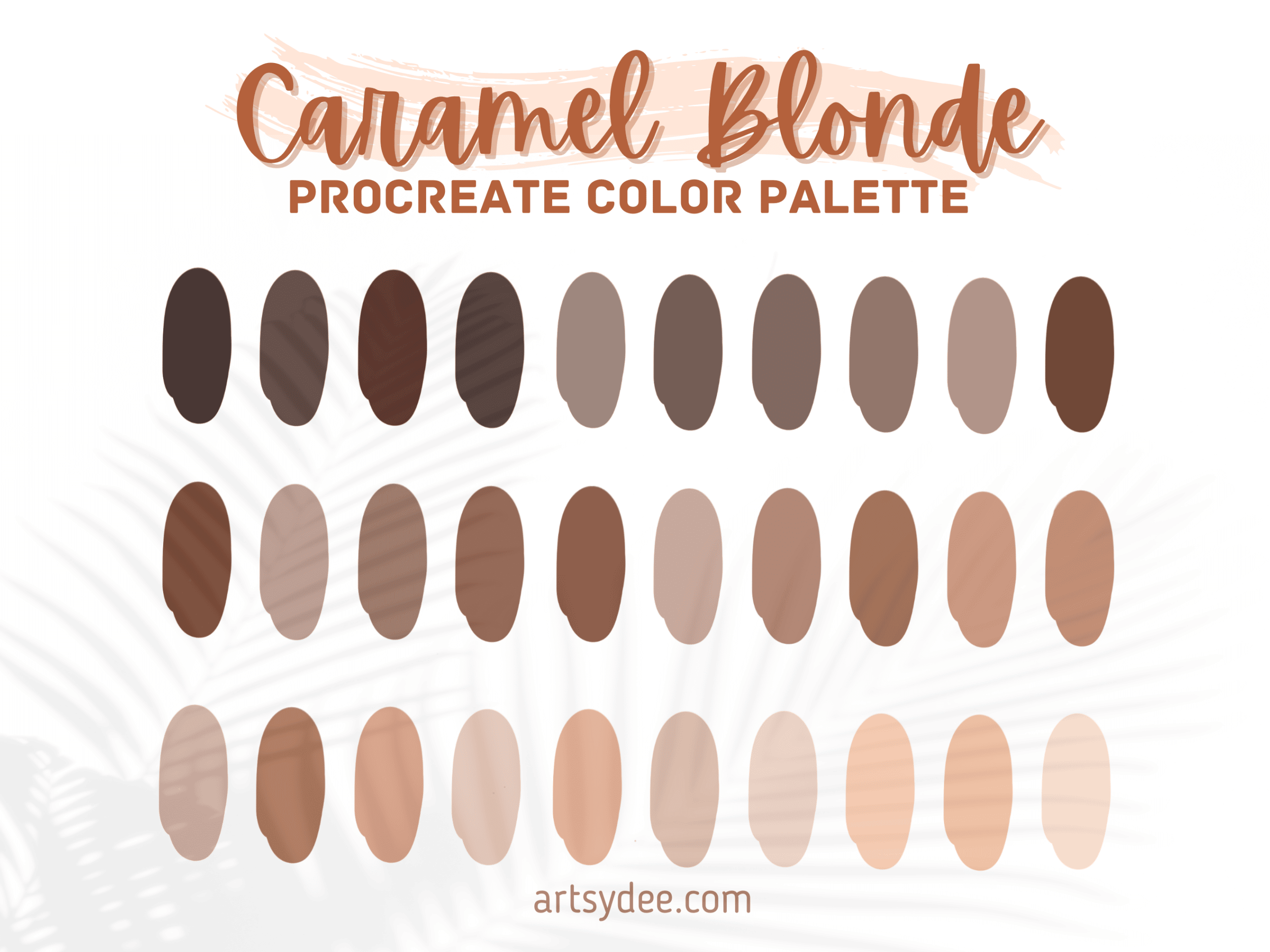 Blonde Hair Color Palette Procreate: 4 Beautiful Blondes - Artsydee ...