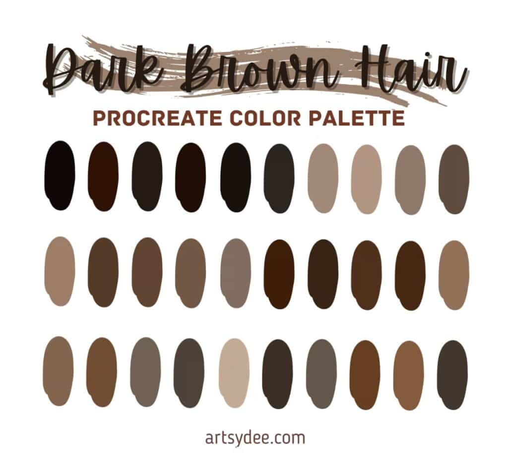 Procreate Hair Color Palette: A Guide to Choosing and Using Colors for ...