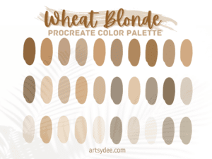 Blonde Hair Color Palette Procreate: 4 Beautiful Blondes - Artsydee ...