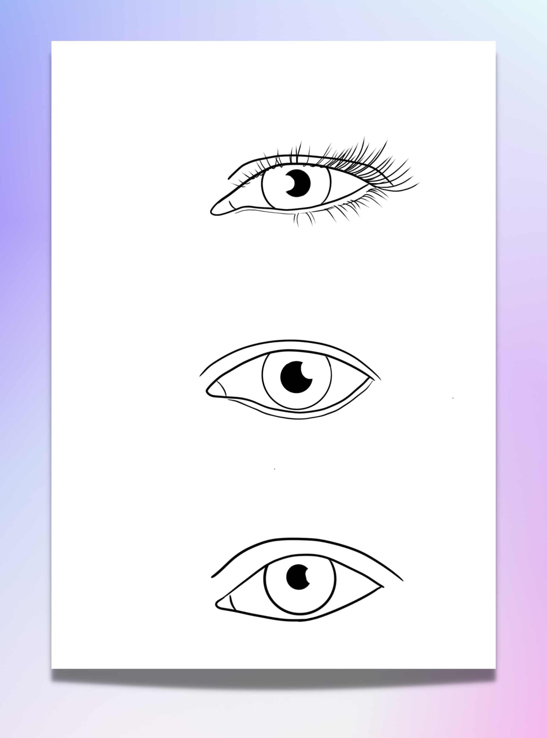 Looking for an Eye Template Printable? 7 Eye Templates to Use in Your