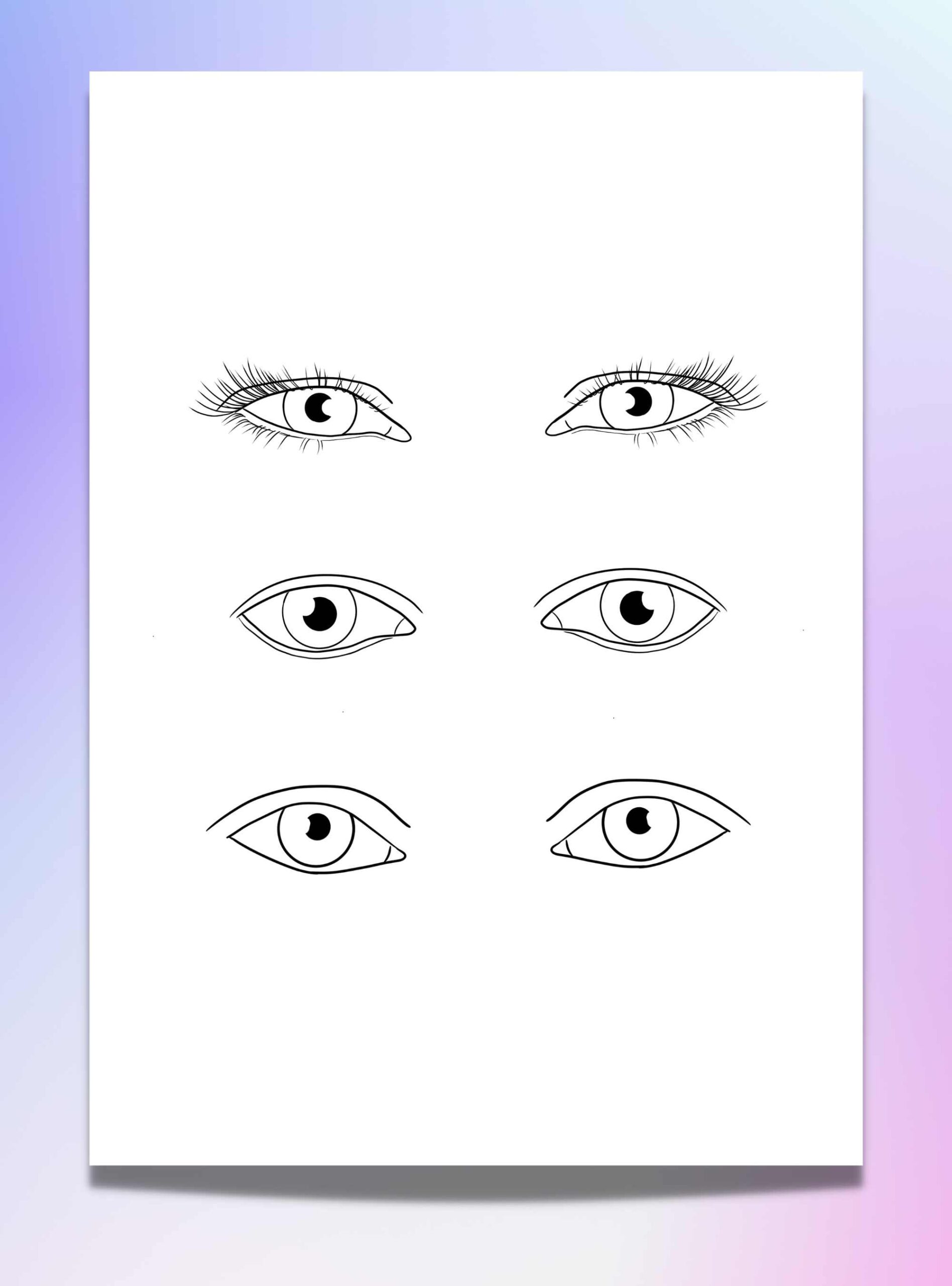 Looking for an Eye Template Printable? 7 Eye Templates to Use in Your ...