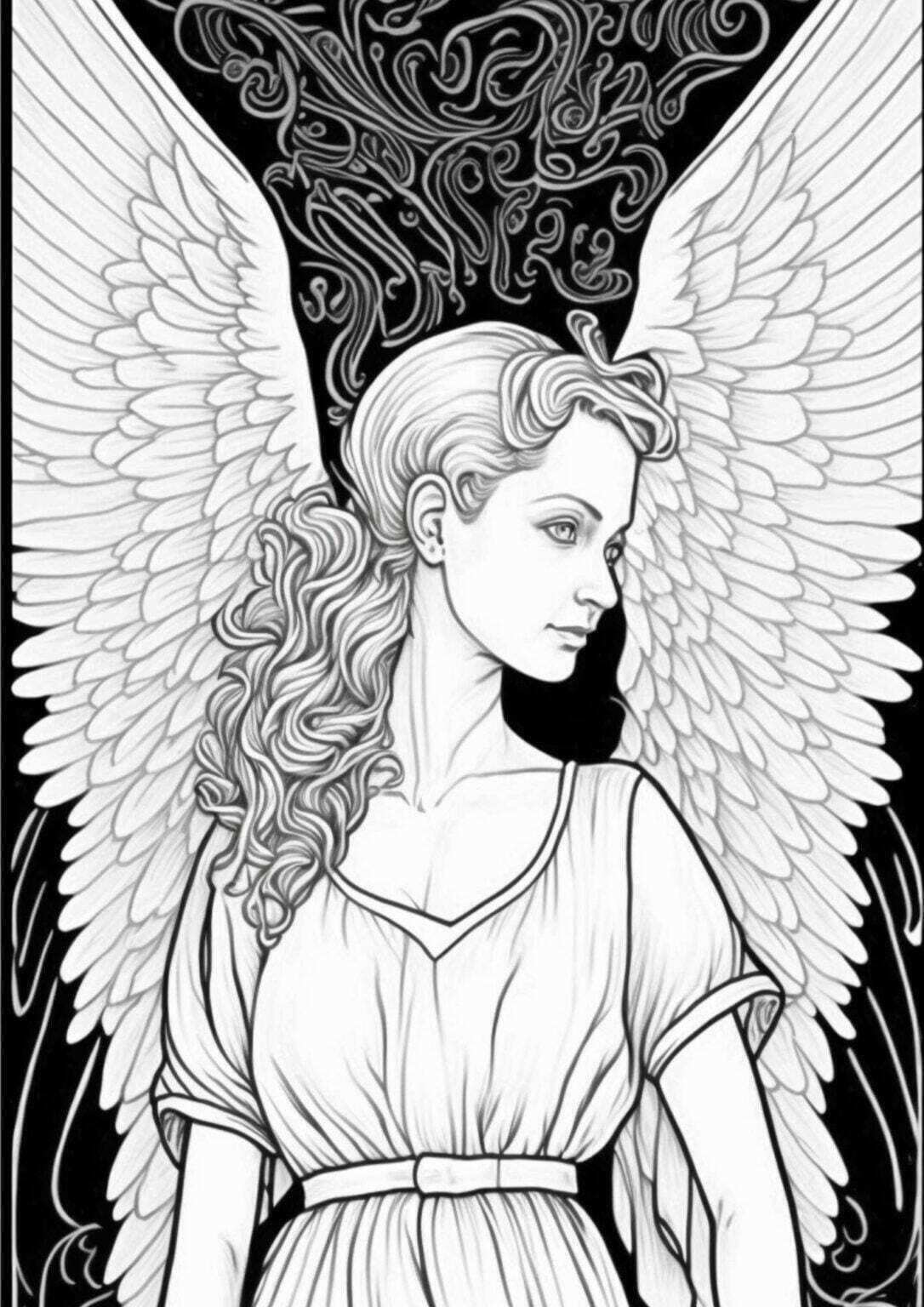 Angel Wings Coloring Page | 15 Celestial Printables - Artsydee ...