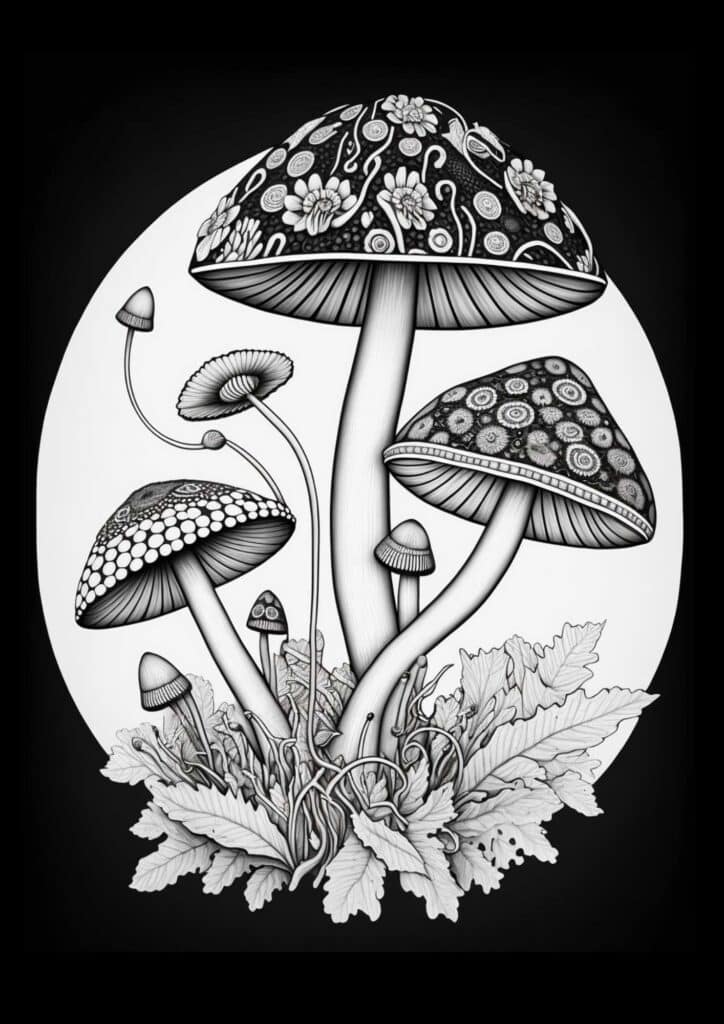 15 Free Mushroom Coloring Pages – Artsydee – Drawing, Painting, Craft ...