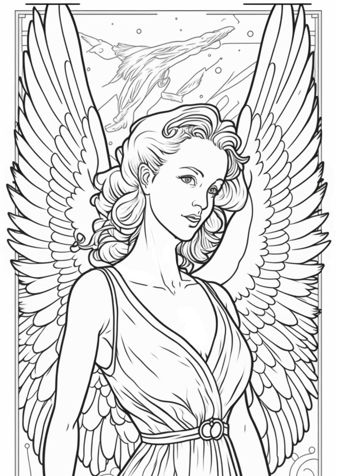 Angel Wings Coloring Page | 15 Celestial Printables - Artsydee ...