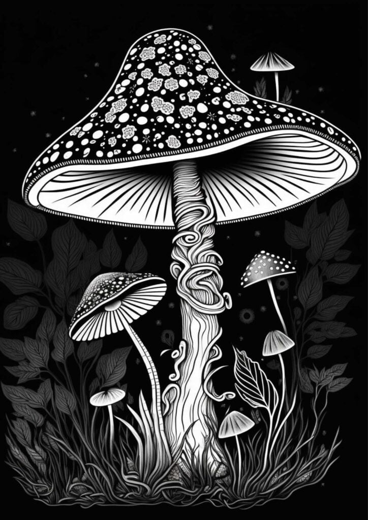 15 Free Mushroom Coloring Pages - Artsydee - Drawing, Painting, Craft ...