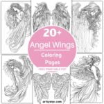 Angel Wings Coloring Pages