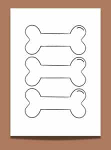 Looking for a Dog Bone Template Printable? 4 Cute Dog Bone Templates ...