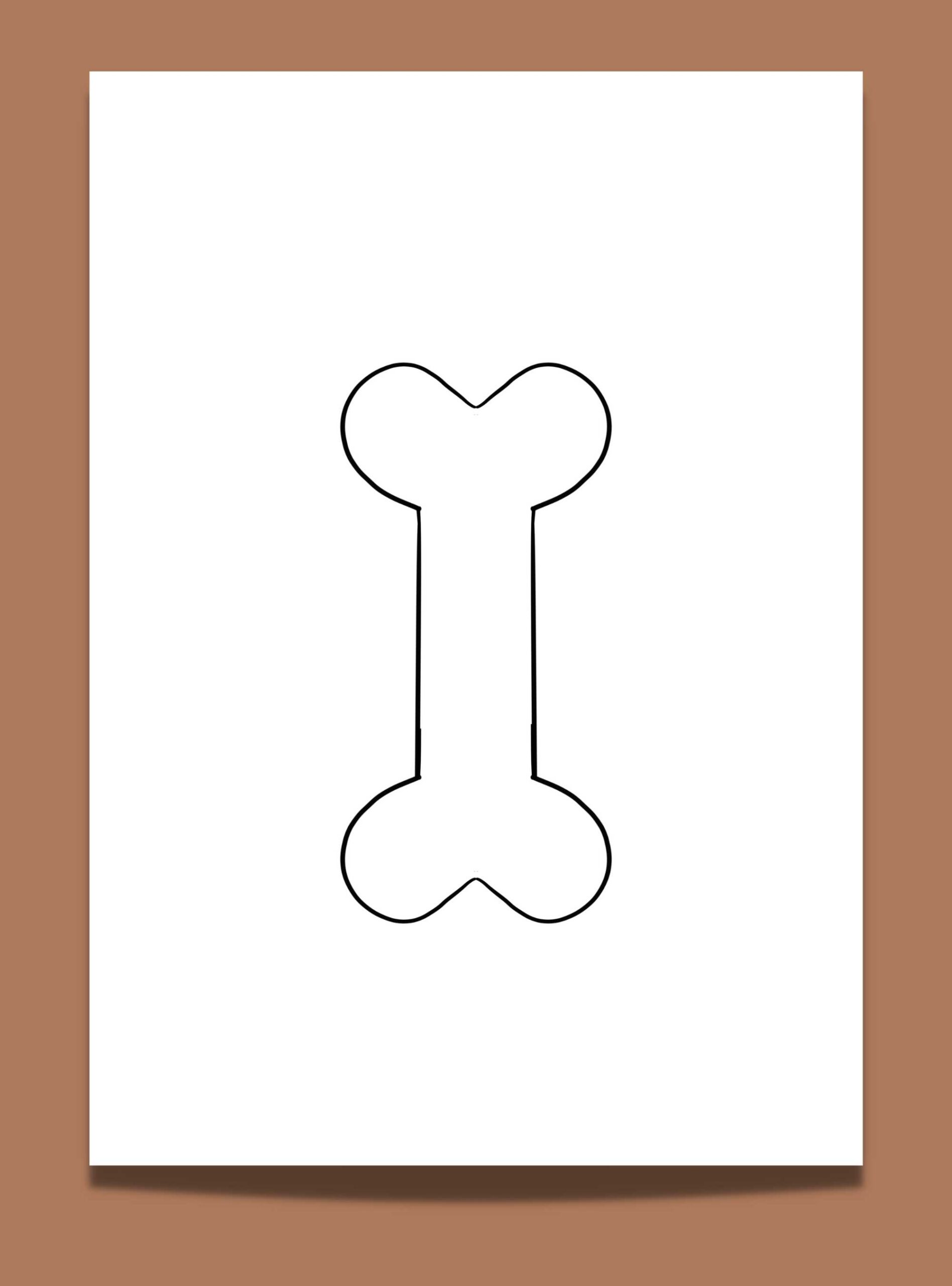 Looking for a Dog Bone Template Printable? 4 Cute Dog Bone Templates