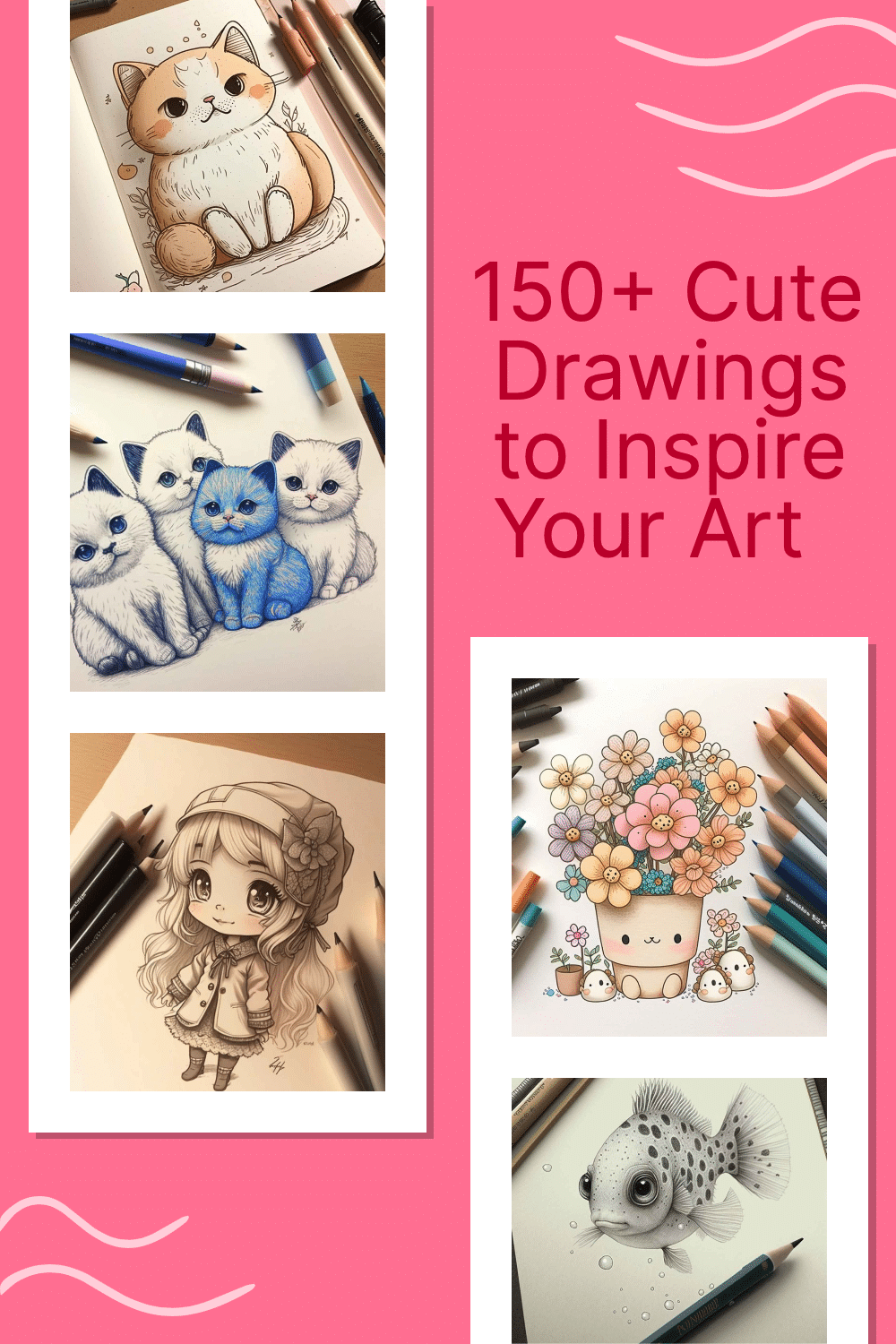 150+ Cute Drawings for Adorable Inspiration - Artsydee - Drawing ...