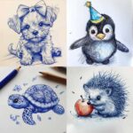 cute color drawings