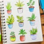 pot plant drawing