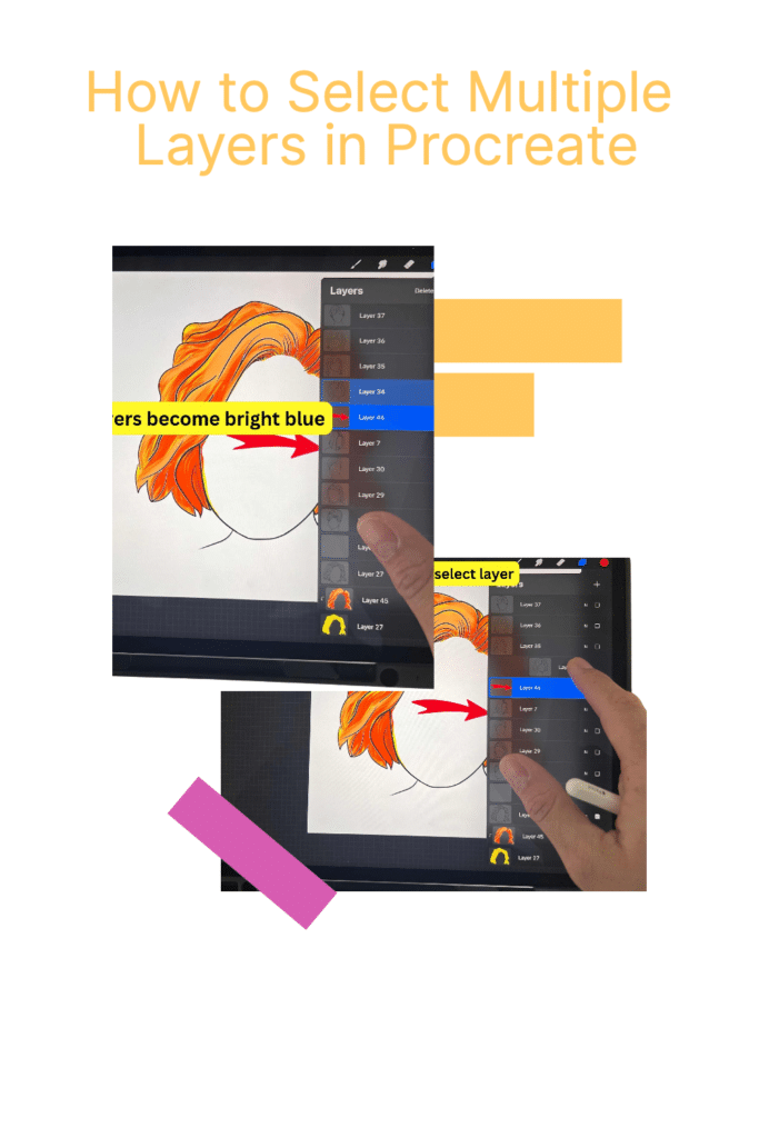 How to Select Multiple Layers in Procreate - Artsydee - Drawing