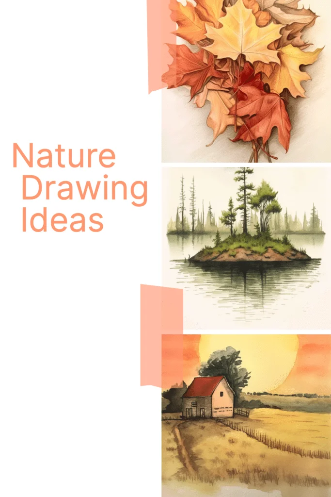 How to Draw from Nature with Easy to Follow Drawing Techniques Lessons for  Outdoors for Sketching Cartoons & Illustrations