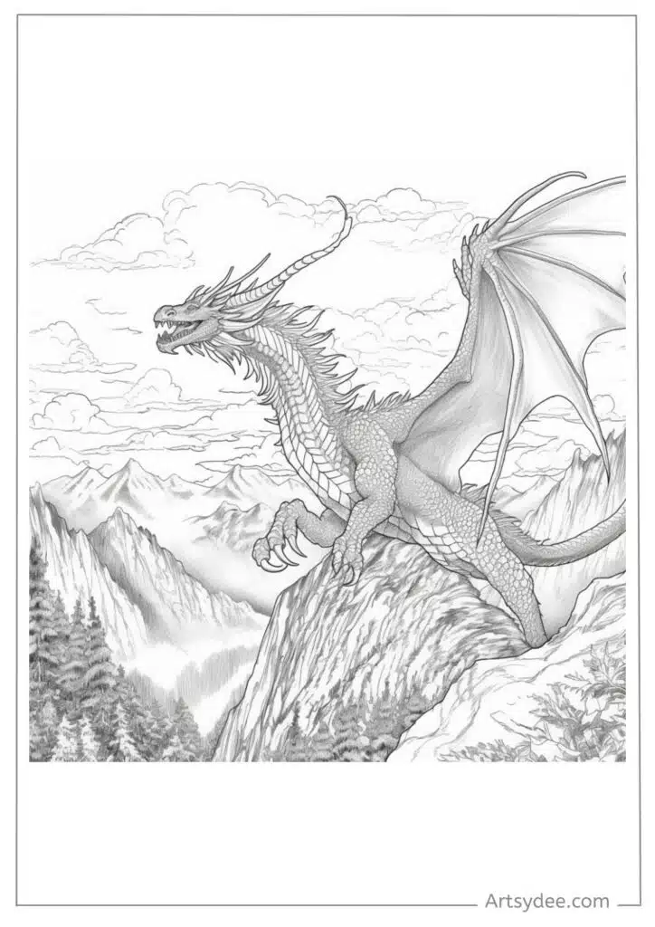 smaug dragon coloring pages