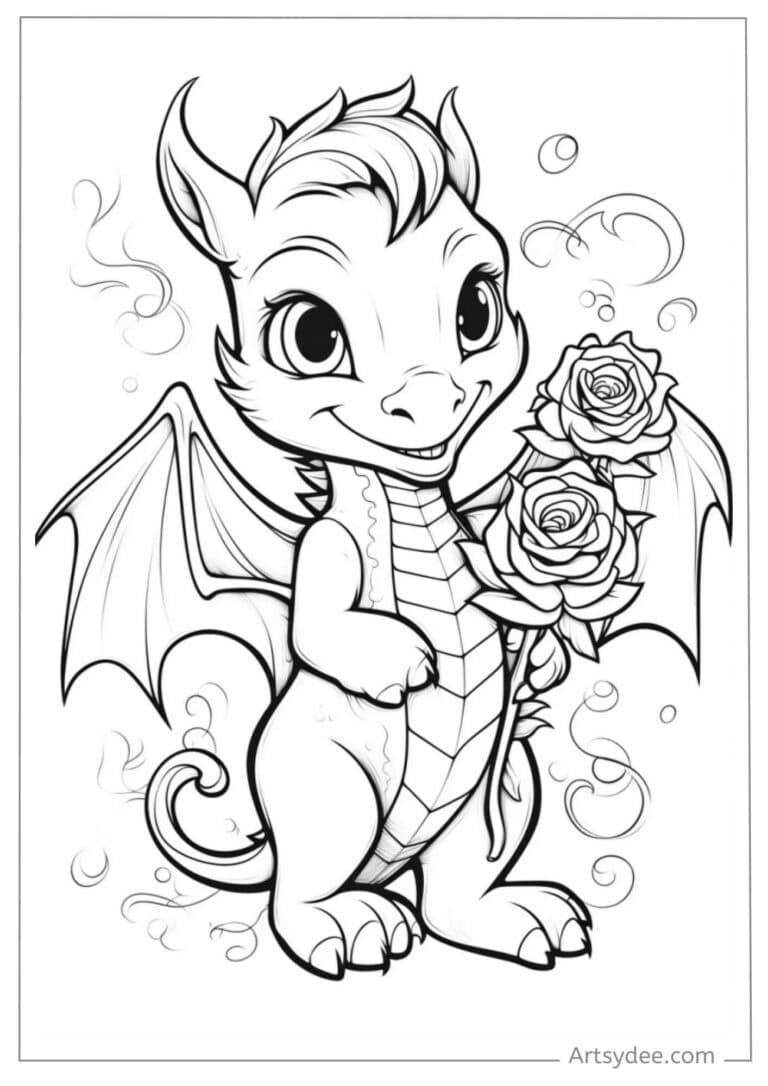 Fantasy Art Fun: Dive Into 49 Free Dragon Coloring Pages - Artsydee ...