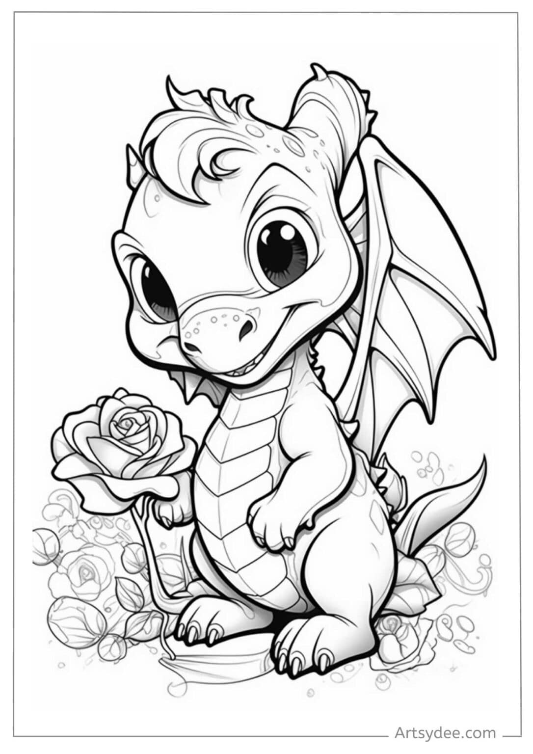 Fantasy Art Fun: Dive Into 49 Free Dragon Coloring Pages - Artsydee ...