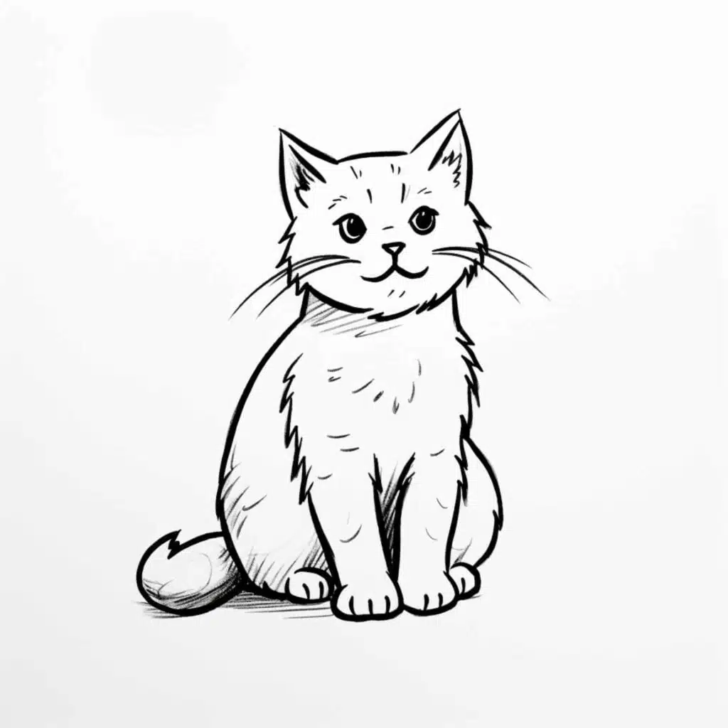 Easy Things to Draw Cat