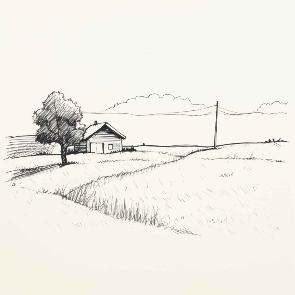 My first landscape drawing