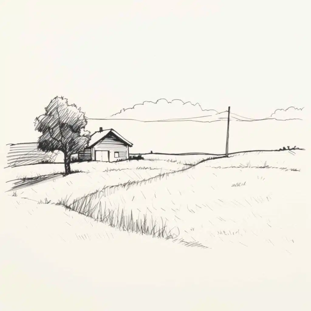 Easy Things to Draw landscape