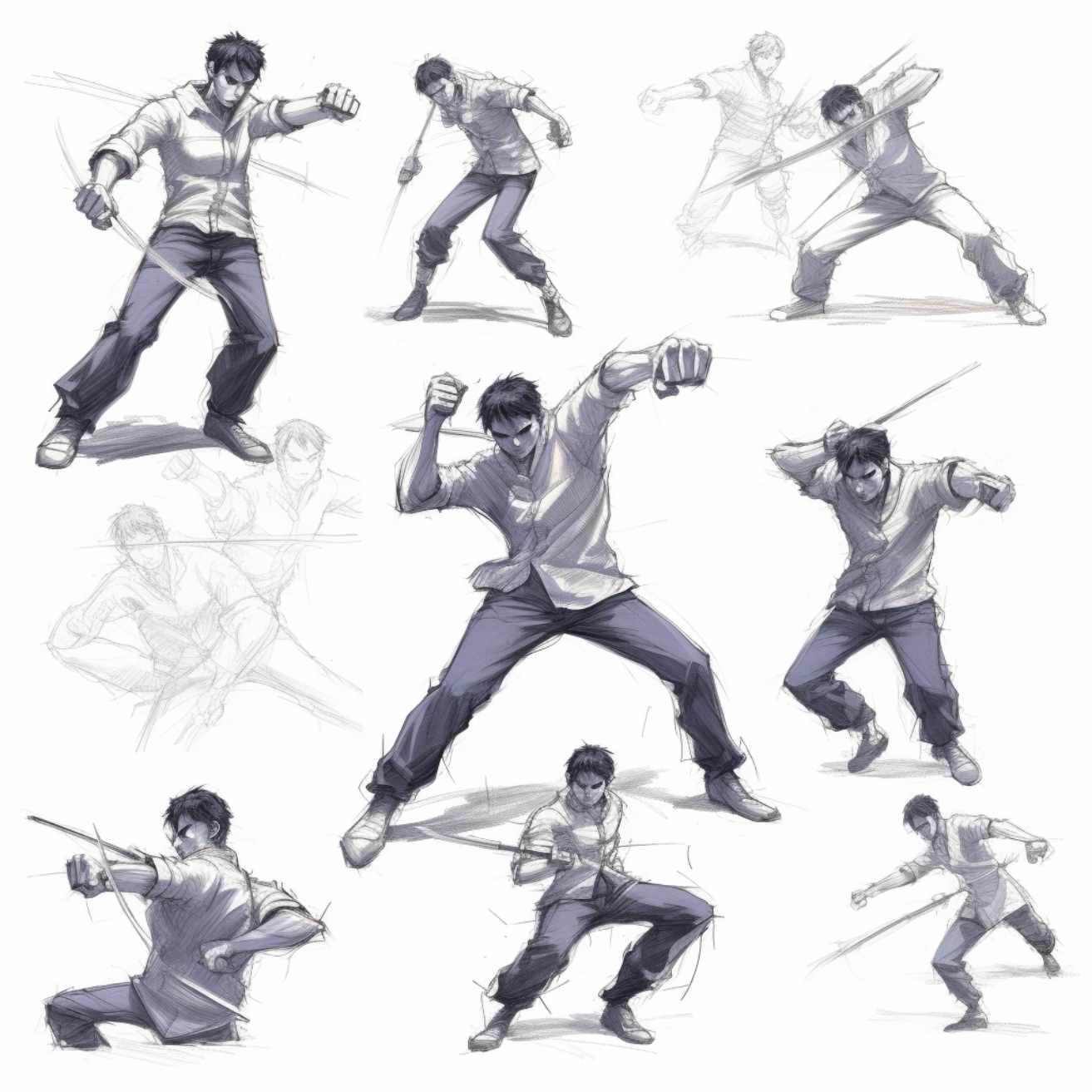 70+ Anime Fighting Poses: How to Strike a Pose Like Your Favorite ...