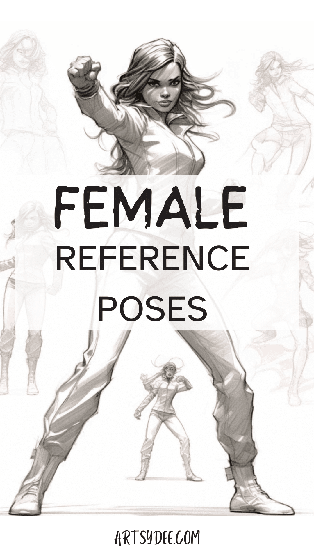 80+ Essential Female Pose Reference Images for Artists - Artsydee ...