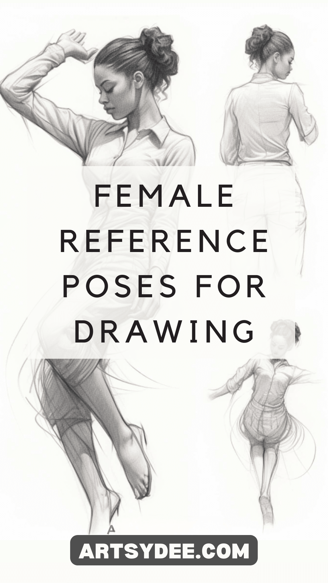 80+ Essential Female Pose Reference Images for Artists - Artsydee ...